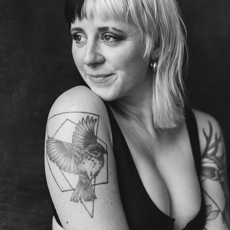 Kraftvolles Portrait einer Frau